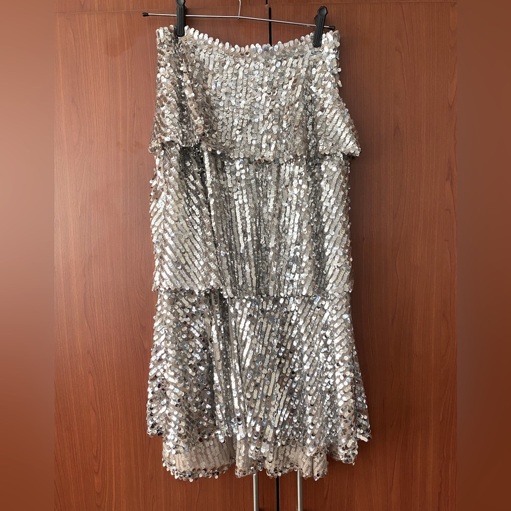 Zara sequin midi skirt